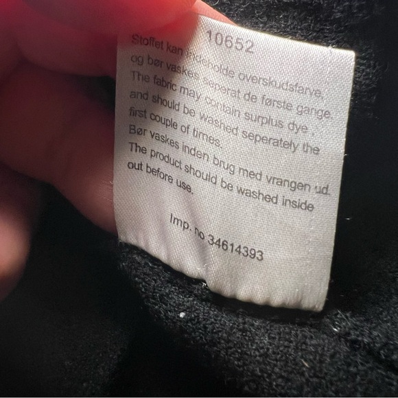 Journal 100% merino Wool collared button up front shirt black size XL unisex - Picture 10 of 13